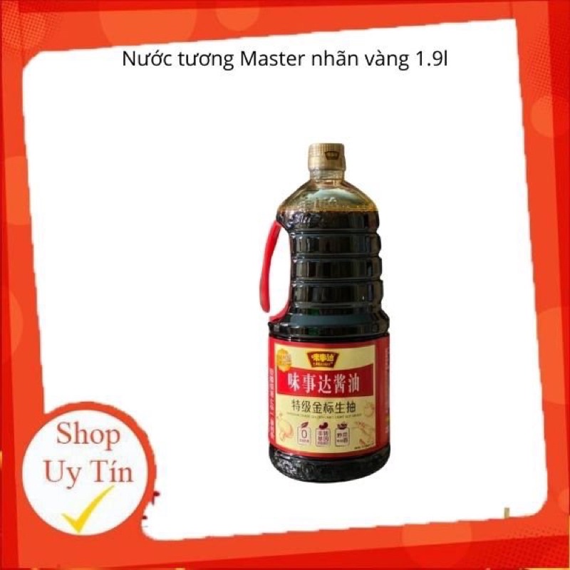 Nước tương đặc biệt Master nhãn vàng chai 1.9 lít