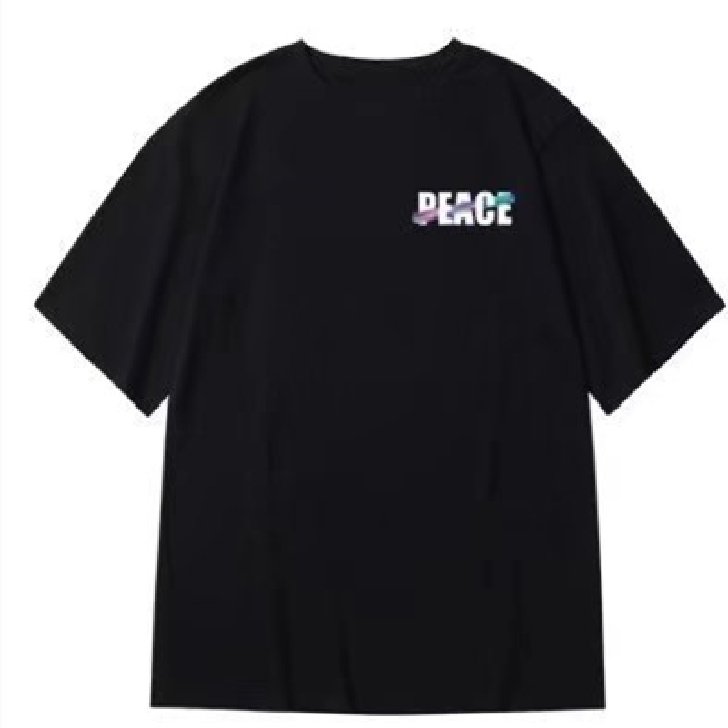 Áo Thun Tay Ngắn Dáng Rộng In Chữ Phong Cách Hàn Quốc Thời Trang Mùa Hè Cho Nam Và Nữ Size M-8XL