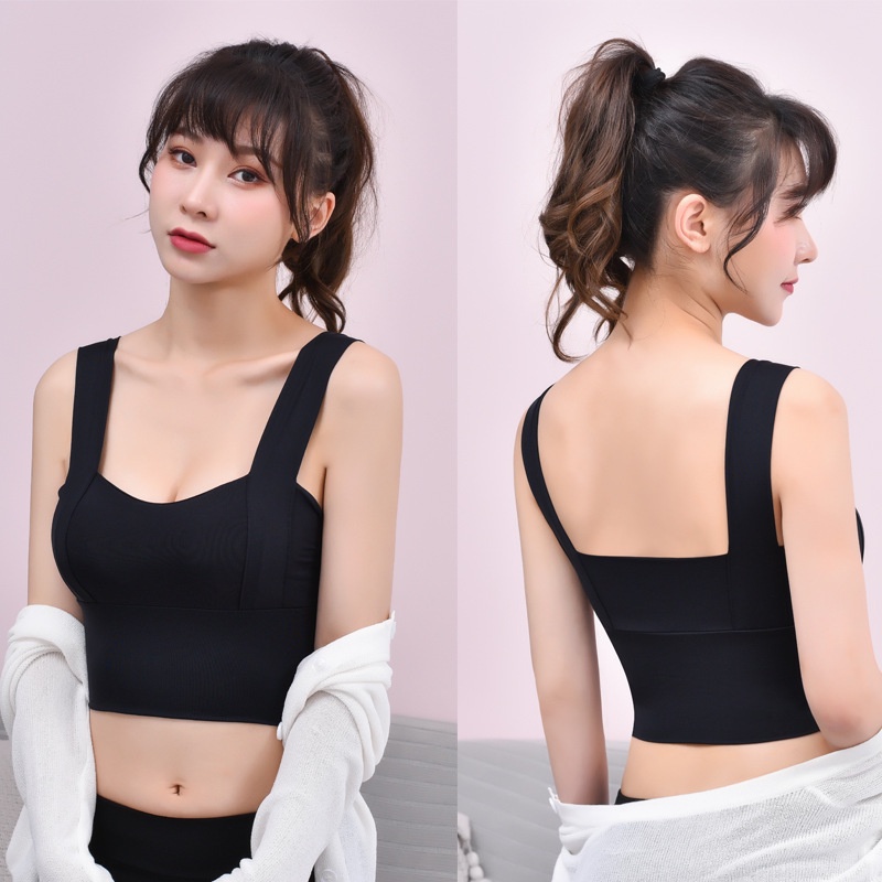 Áo Ngực Đúc Su 2 Quây Ngang Dáng Croptop Chất Mát Lịm DAN L&amp;U A123