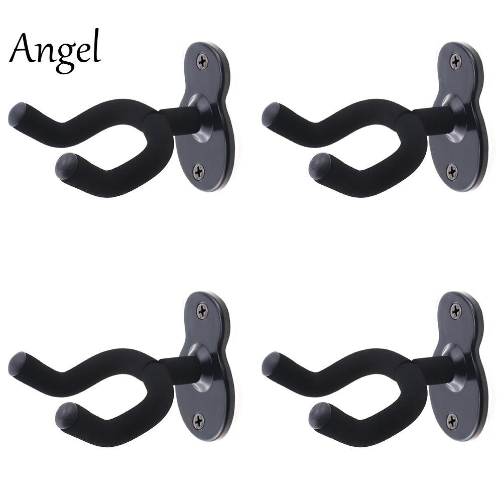 4Pcs Guitar Wall Mount Stands Holders Hooks Home Studio Guitar Keeper