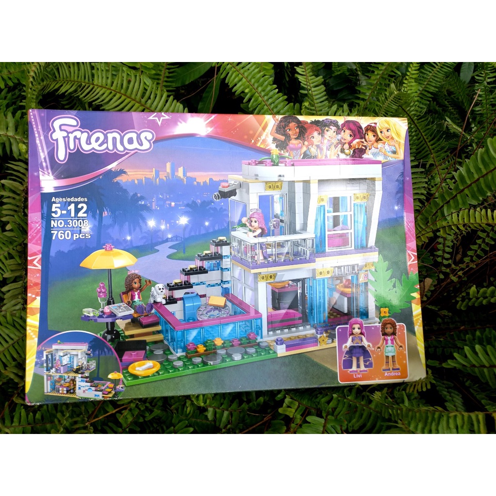 Đồ Chơi Lắp Ráp  Mô Hình Biệt Thự Ngôi Sao Livi's Pop Star House 3008