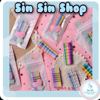 Set 10 Kẹp Tâm Cầu Vồng Hàn Quốc