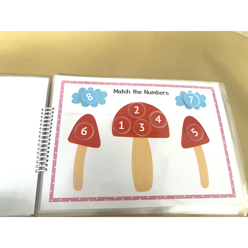 BUSY BOOK Học liệu nhận biết số đếm 1-10 dành cho bé