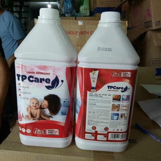 Nước Giặt TPCare Đậm Đặc Thơm Lâu Diệt Khuẩn 6in1 Can 3,5l