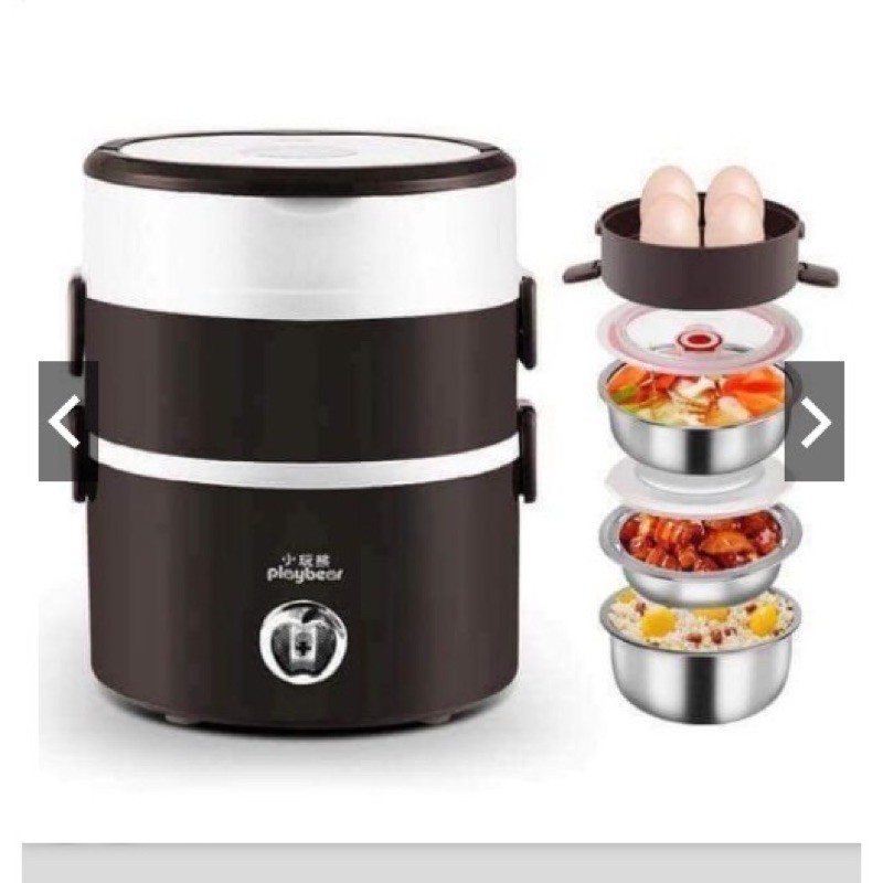 CẶP LỒNG 3 TẦNG Ủ CƠM CẮM ĐIỆN INOX TIỆN ÍCH | BigBuy360 - bigbuy360.vn