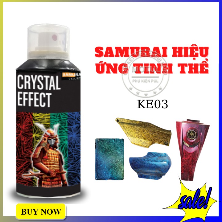 Sơn xịt tạo hiệu ứng tinh thể Samurai ke03** màu sắc độc đáo lạ mắt