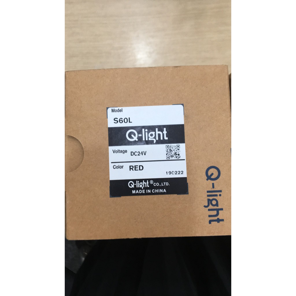 Đèn cảnh báo tín hiệu Qlight  S60L, màu đỏ, 24VDC