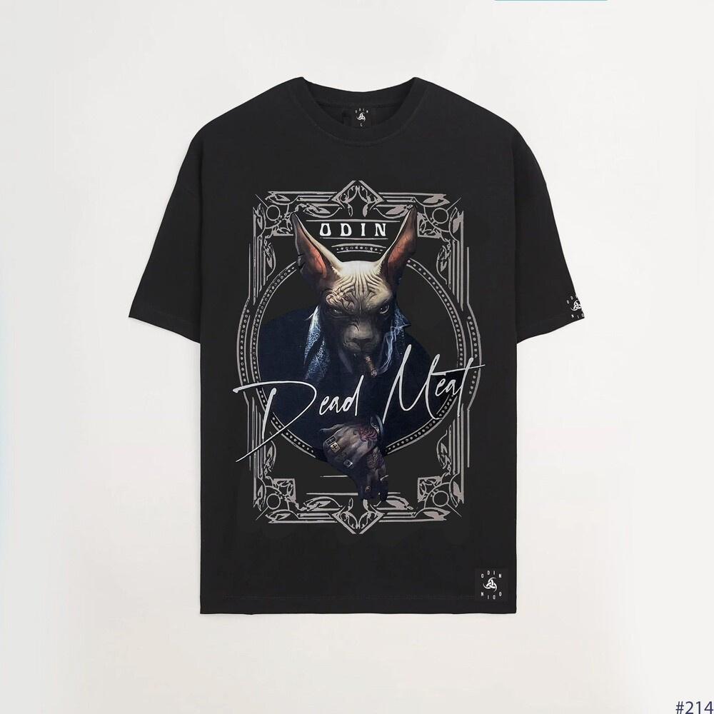 Áo thun tay lỡ Oversize The Boss Cat, áo phông cotton nam nữ unisex, ODIN CLOTHING