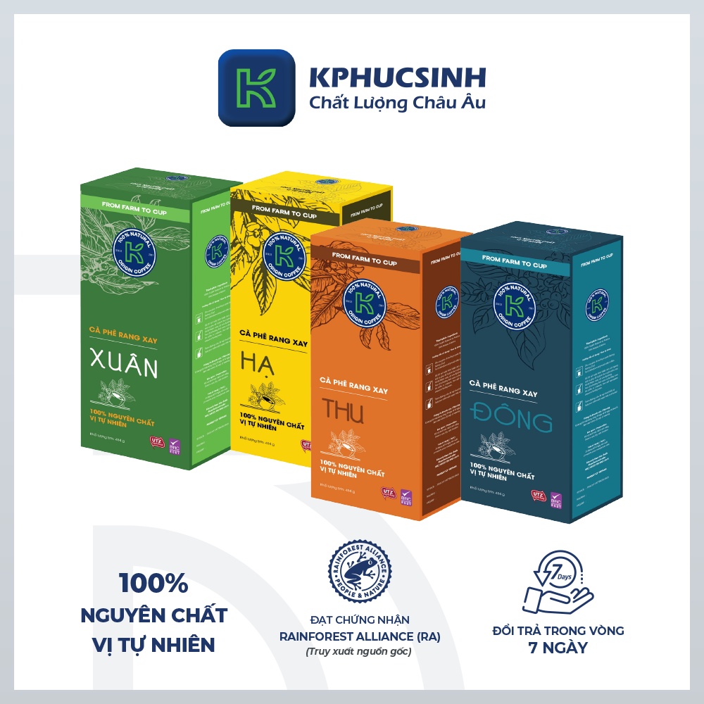 Bộ sưu tập cà phê rang xay Xuân Hạ Thu Đông KPHUCSINH - Hàng Chính Hãng