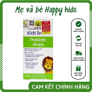 Siro uống nature's way kids smart drops probiotic bổ sung men vi sinh cho bé 20ml