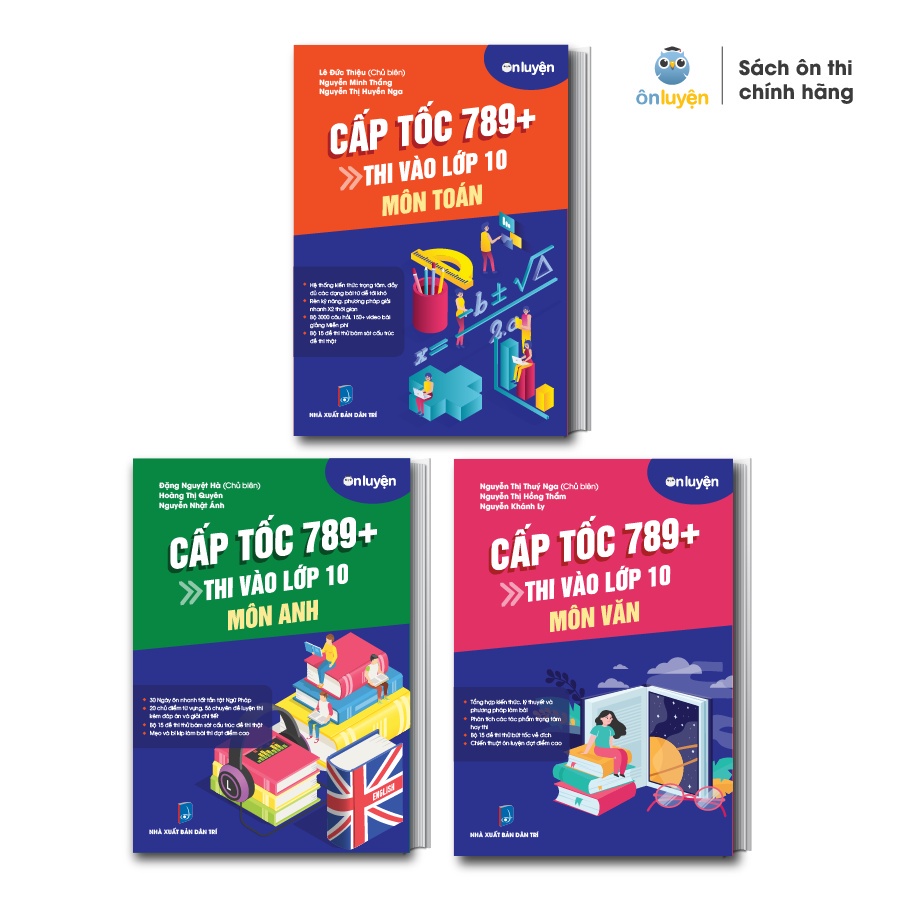 Combo 6 cuốn sách lớp 9, ôn thi vào 10 dành cho 2k9