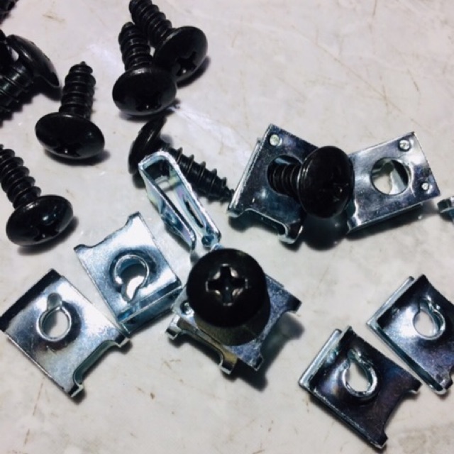 Bộ 10 ốc 10 pat gắn dan áo xe yamaha Taurus,sirus, Jupiter