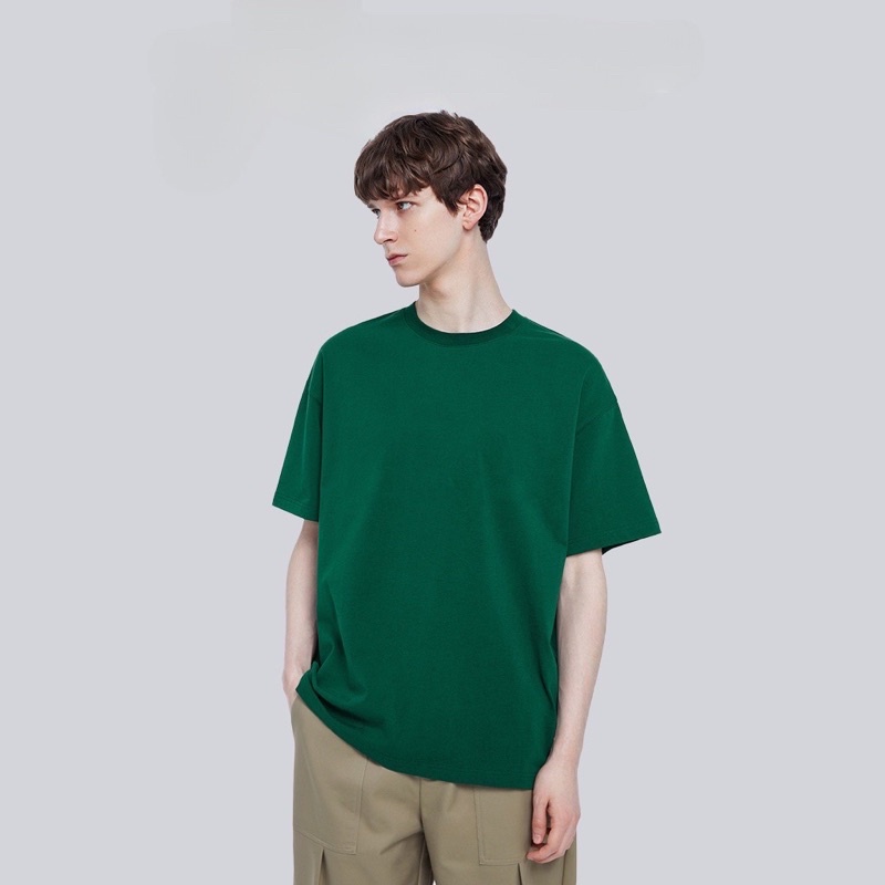 Áo thun unisex thời trang VA basic tee phông trơn nam nữ tay lỡ oversize form rộng