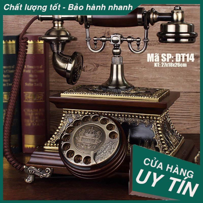 Điện thoại để bàn tân cổ điển phím quay cao cấp DT14