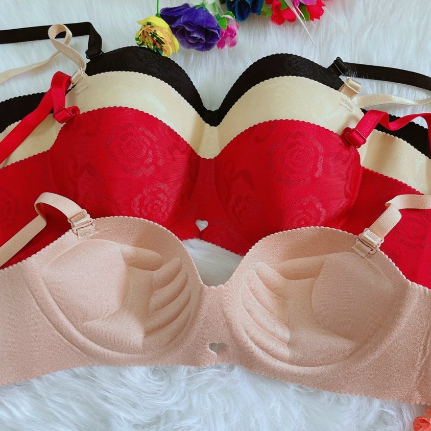 Chuyên sỉ lẻ áo ngực su non không gọng quả tròn đệm nâng 2cm ( mẫu QN09) | BigBuy360 - bigbuy360.vn