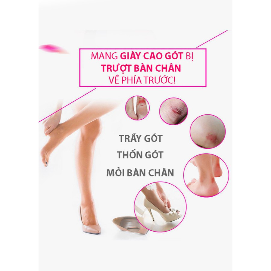 combo 2 miếng lót giày chống rộng, chống rớt gót cao cấp, tấm lót giày chống trượt gót bảo vệ chân