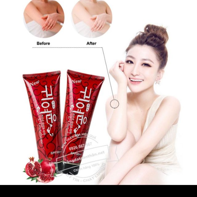 Kem dưỡng thể chống nắng L-Glutathione Moist Whitening
