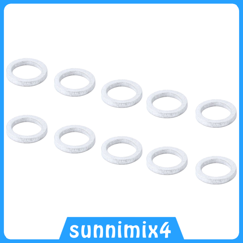 [H₂Sports&Fitness]Pack of 10pcs Bike Headset Stem Washer Chainring Chainwheel Spacers Gasket