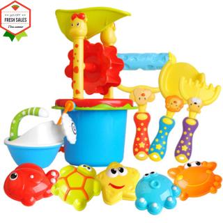 Kids Sand Glass Bucket Kettle Animal Shape Grinding Apparatus Shovel Shape Beach Toy