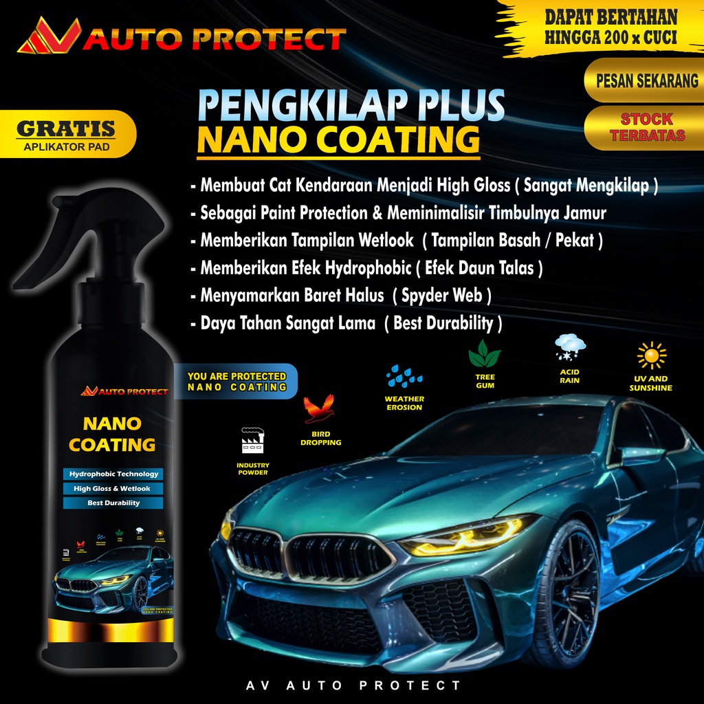 Lá Kim Loại Phủ NANO Chống Mài Mòn Trang Trí Thân Xe Hơi/Mô Tô