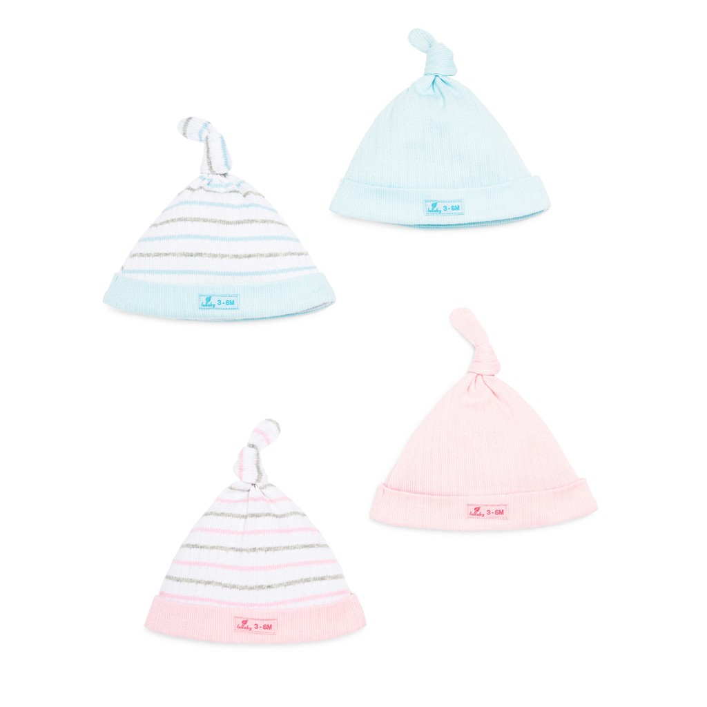 LULLABY BST Đại Dương Set 2 mũ thắt nút sơ sinh NH1917