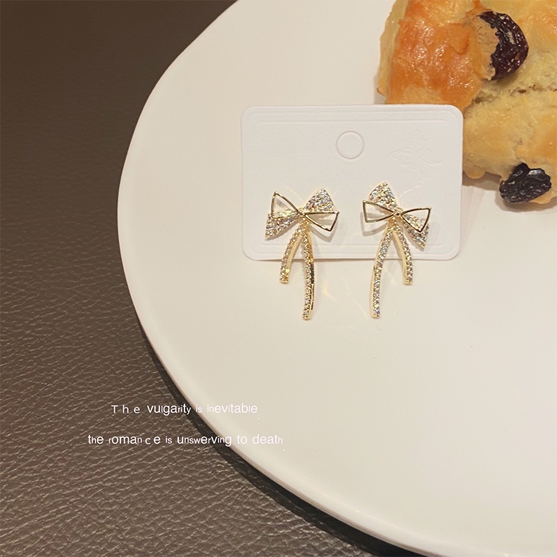 Bông Tai Đính Nơ Sang Trọng Thời Trang 2022 Dành Cho Nữ