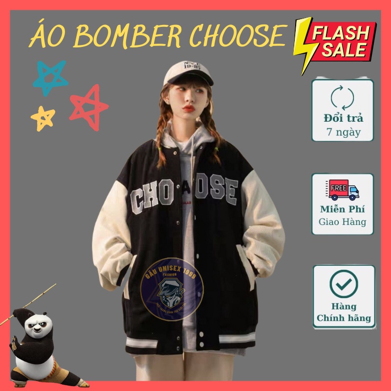 Áo Khoác Bomber Choose - Áo Khoác Bomner Mùa Đông