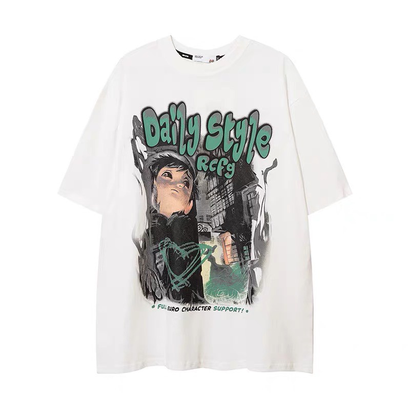 Áo Thun Tay Lỡ Cotton 2 Chiều Dáng Rộng Unisex, Áo Phông Nam Nữ Oversize Hình In Style | BigBuy360 - bigbuy360.vn