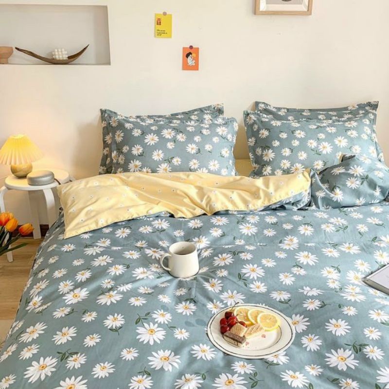 Bộ chăn ga gối Cotton poly mẫu Hoa nhí (nhiều mẫu lựa chọn) | BigBuy360 - bigbuy360.vn