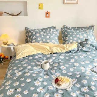 Bộ chăn ga gối Cotton poly mẫu Hoa nhí (nhiều mẫu lựa chọn)