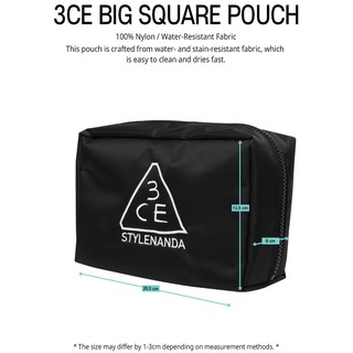 TÚI ĐỰNG MĨ PHẨM ĐA NĂNG [3CE] BIG SQUARE POUCH