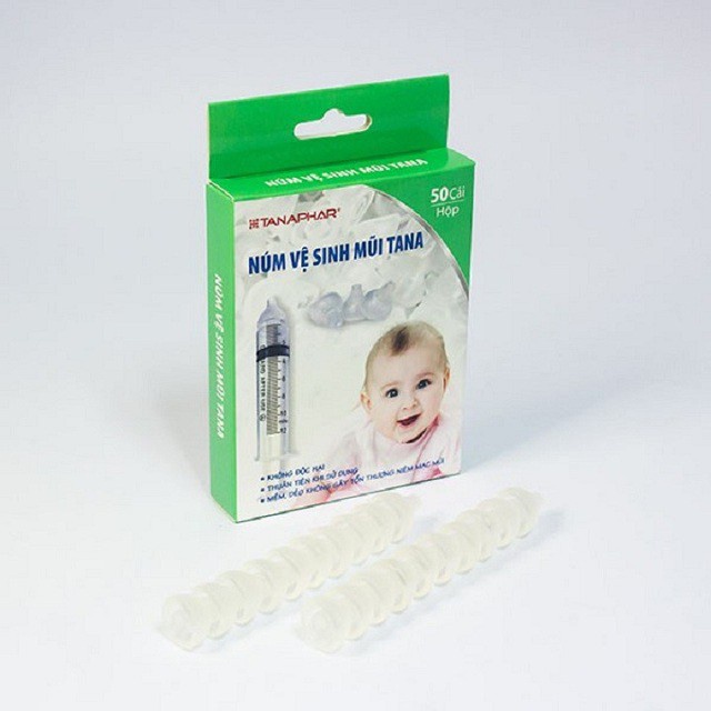 Hộp 50 Núm Silicone vệ sinh mũi em bé TANA