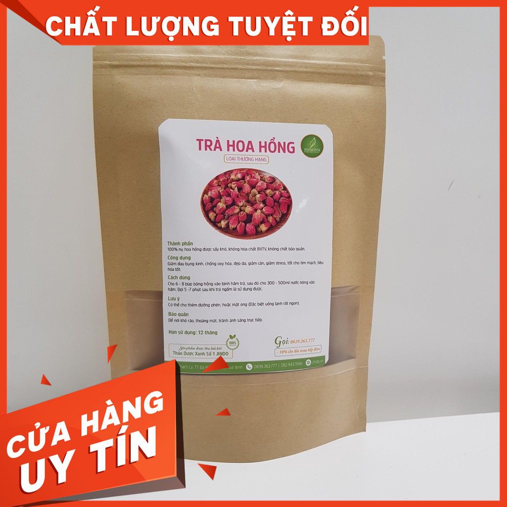 [ GIÁ SỈ ] [CHẤT LƯỢNG ĐẢM BẢO]Trà Hoa Hồng Sấy Khô Nguyên Bông gói 100g JD116LIÊN HỆ : 0973457113- 0943457113