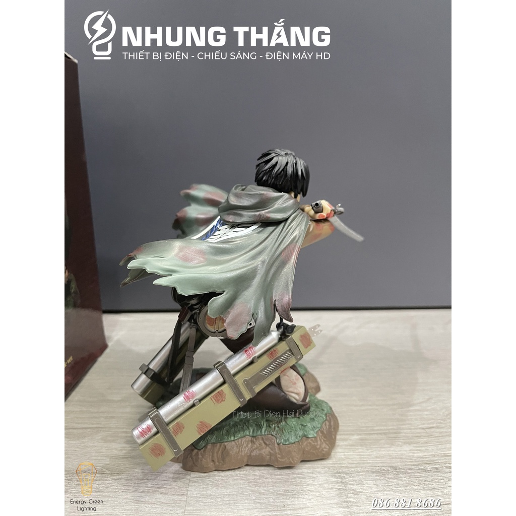 Mô Hình Nhân Vật Levi Ackerman - Trong Phim Attack On Titan - Cao 18cm - Trang Trí Bàn Làm Việc