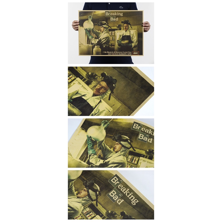 Tấm Áp Phích Giấy Kraft Trang Trí Quán Cà Phê 51x36cm H0514