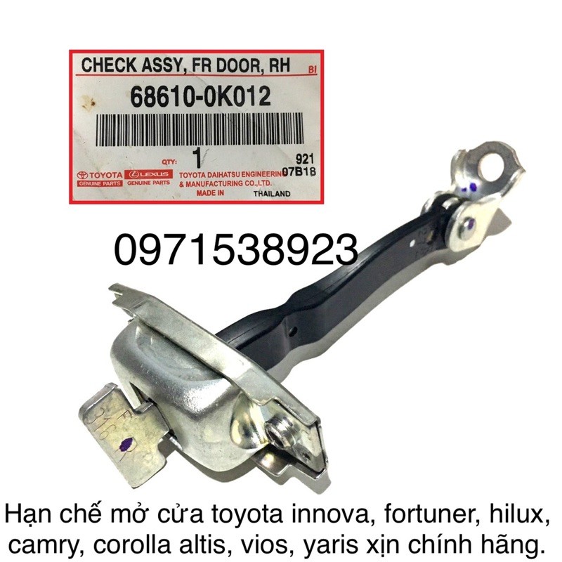 Giới hạn ( hạn chế ) cửa TOYOTA INNOVA HILUX FORTUNER VIOS CAMRY COROLLA ALTIS YARIS XỊN CHÍNH HÃNG