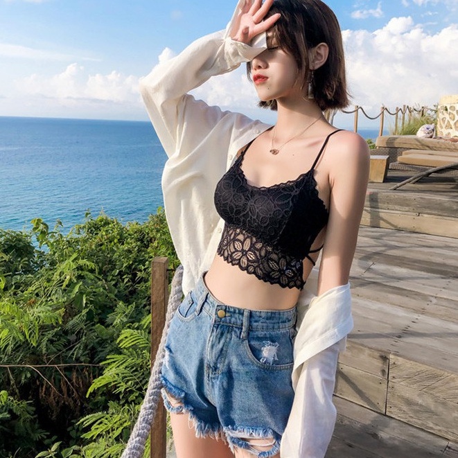 Áo ngực AOWEINISI phối ren thời trang quyến rũ dành cho nữ