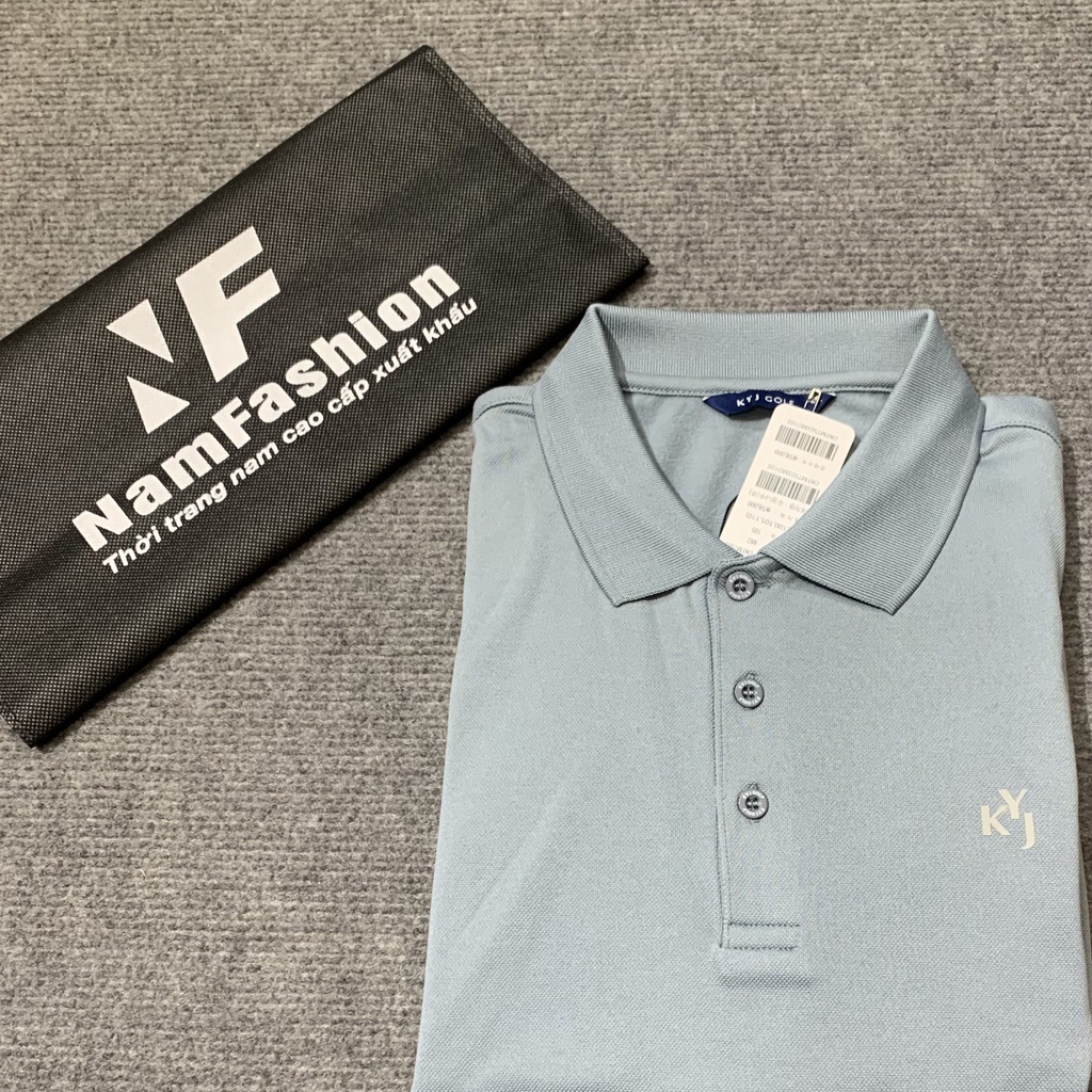 Áo phông golf nam dài tay cổ bẻ xuất hàn cao cấp Kyj nhiều màu