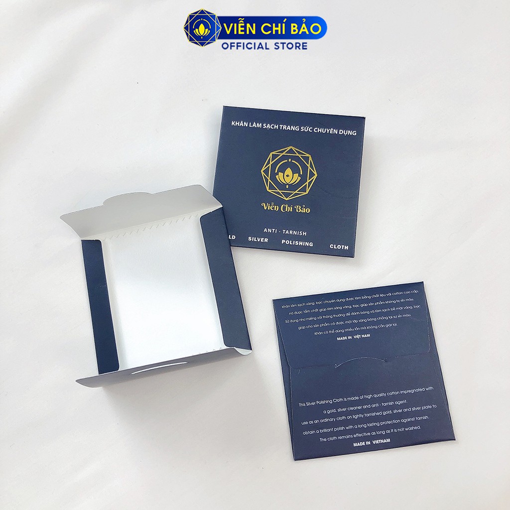 Khăn làm sáng trang sức bạc thương hiệu Viễn Chí Bảo H002