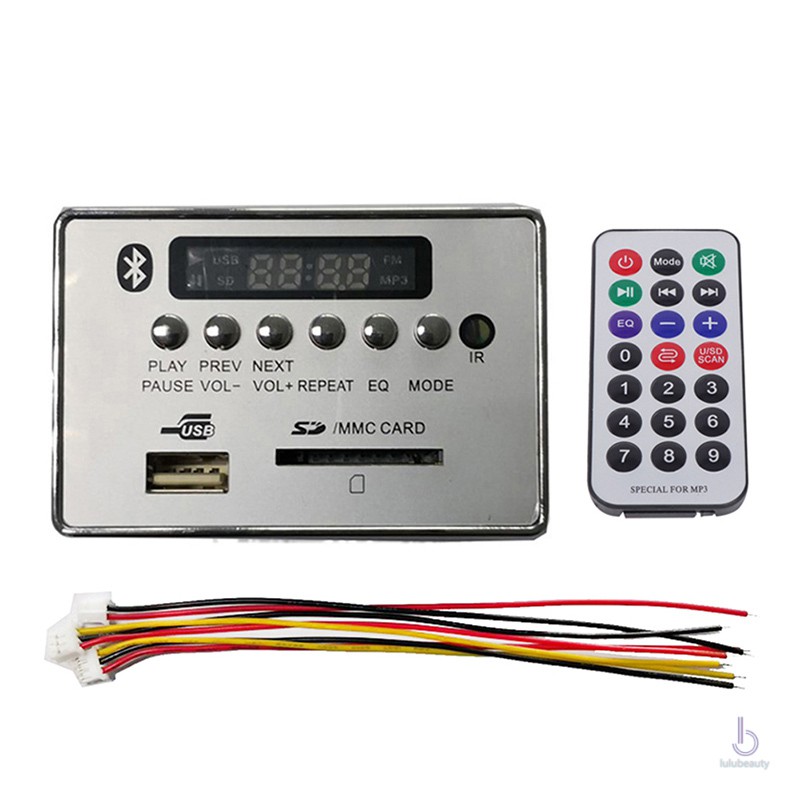 Bảng Mạch Giải Mã Âm Thanh Mp3 Điều Khiển Từ Xa Wma Wav Fm Radio Aux 5v / 12v