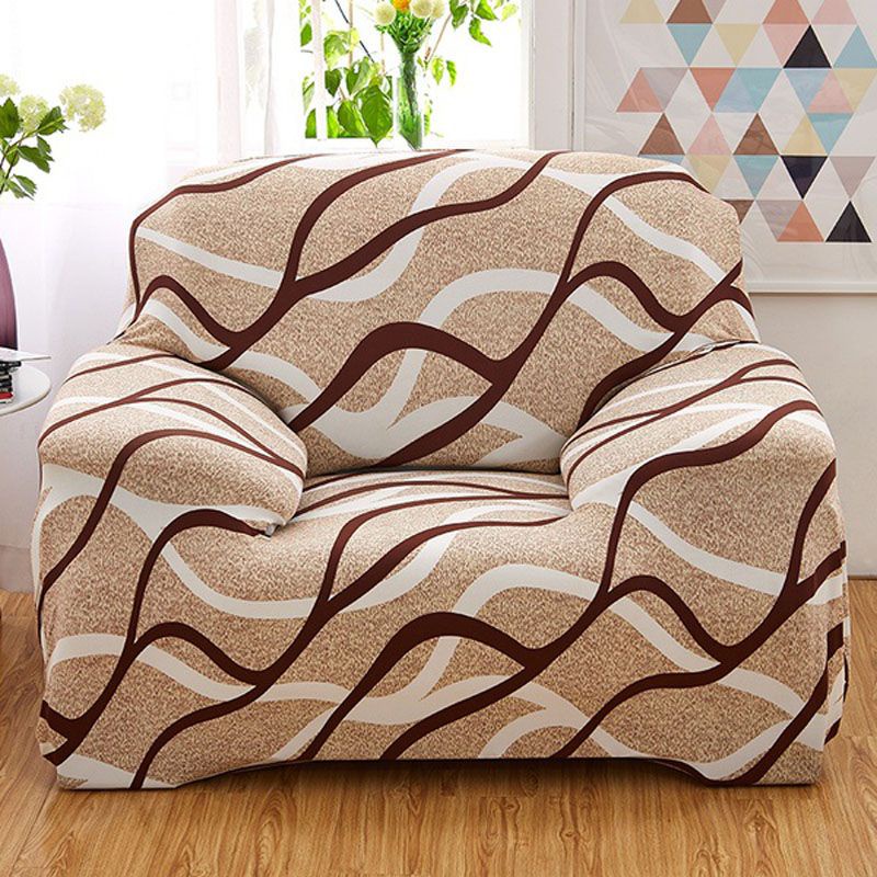 2 / 1 Vỏ Bọc Ghế Sofa 3 / 4 Chỗ Ngồi Mềm Mại Phong Cách Retro