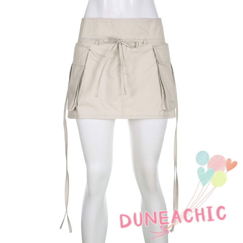 Chân váy DUNEA dáng chữ A phối túi thời trang công sở cho nữ