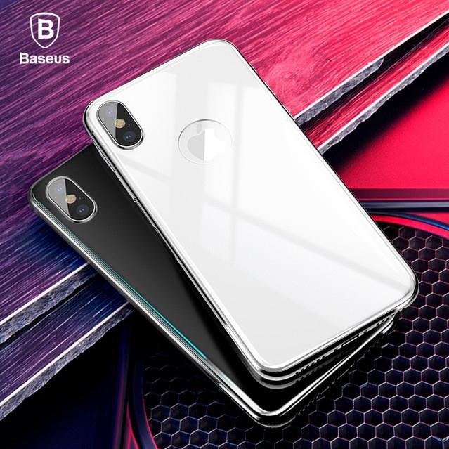 Kính dán lưng 4D ARC iPhone X Baseus - Hàng chính hãng