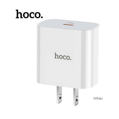 Củ sạc nhanh Hoco C76 Plus 1 cổng Type-C hỗ trợ sạc nhanh 3A, PD 20W, tương thích nhiều thiết bị công nghệ ( chân dẹt )