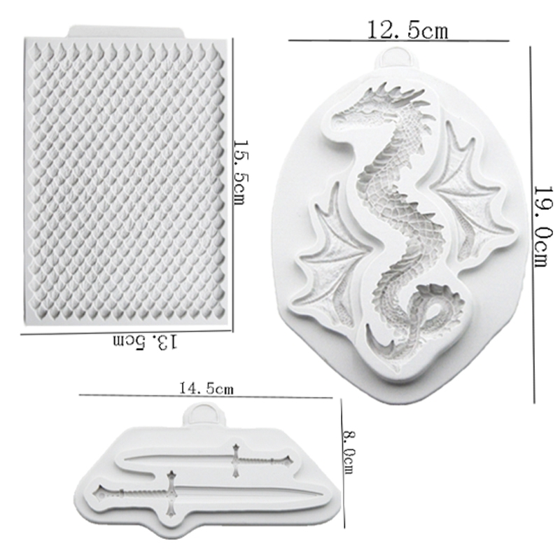 Khuôn Silicone Làm Bánh Hình Vảy Rồng Độc Đáo