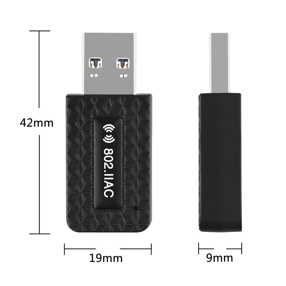 TZ Bộ chuyển đổi USB Wifi 5Ghz AC 1300Mbps Băng tần kép USB 3.0 Ethernet 2.4G 5G Antenna Wifi