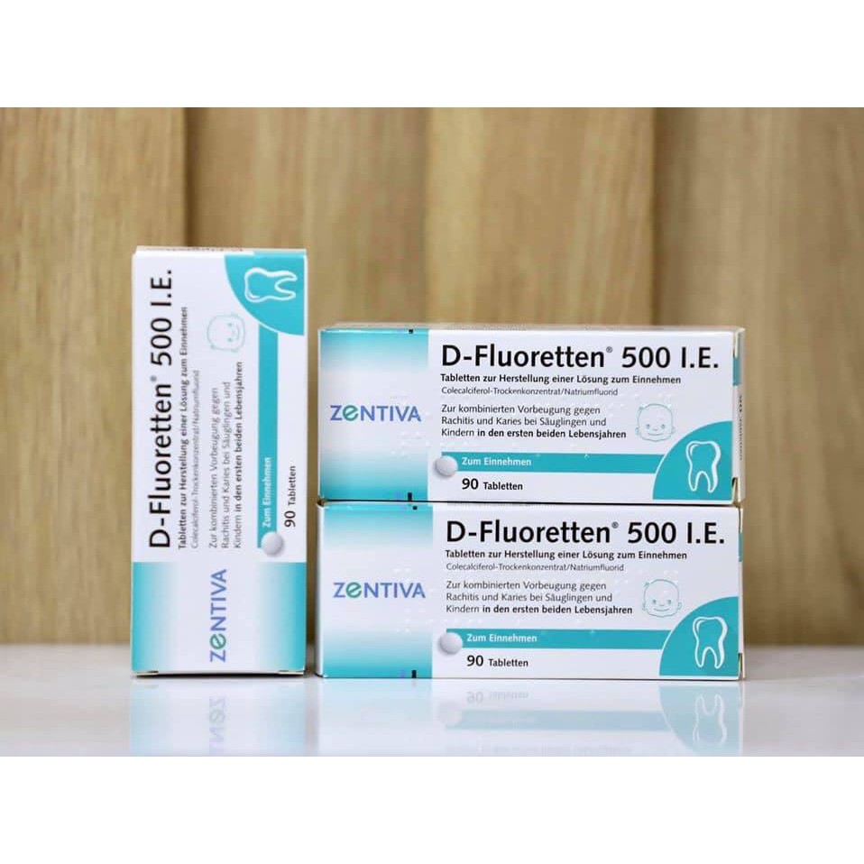 Vitamin D Fluoretten 500IE mẫu mới, xách tay Đức