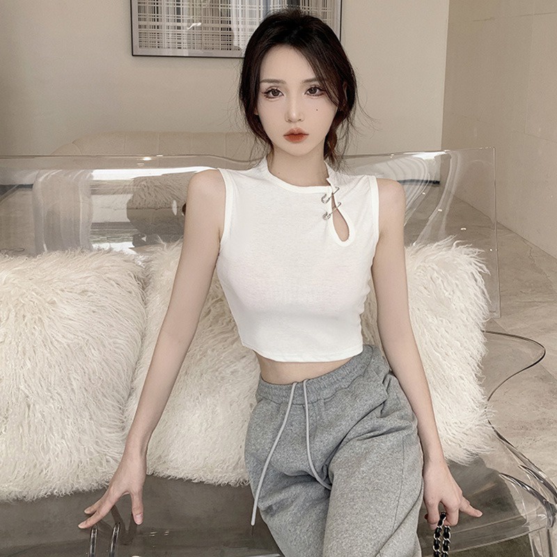 Áo Tank Top Hai Dây Màu Sắc Thời Trang Mùa Hè Cho Nữ