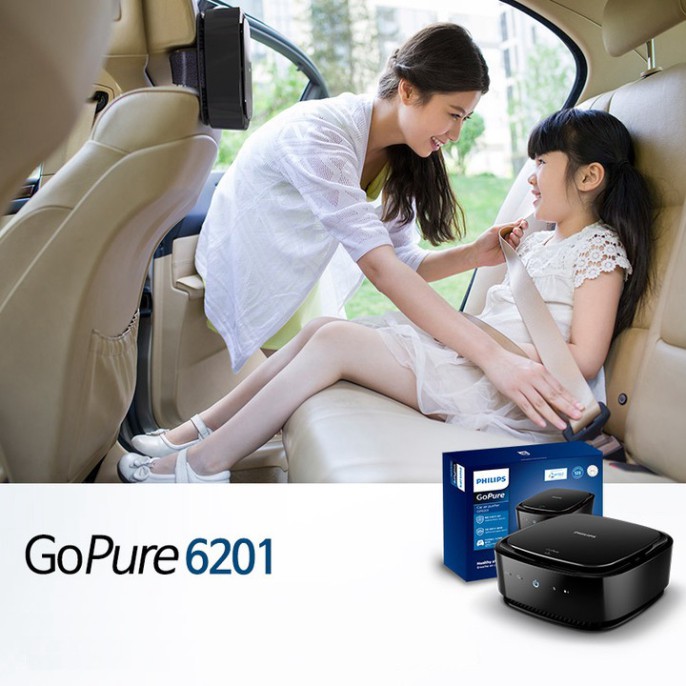 Sản Phẩm Máy khử mùi, lọc không khí trên xe ô tô. Thương hiệu cao cấp Philips - GP6201 .