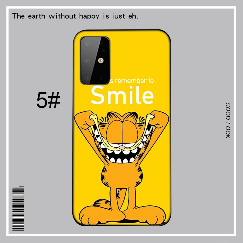 Samsung Galaxy A9 A8 A7 A6 Plus A8+ A6+ 2018 A5 A3 2016 2017 Casing phone Soft Case 34MB Cartoon Garfield cat